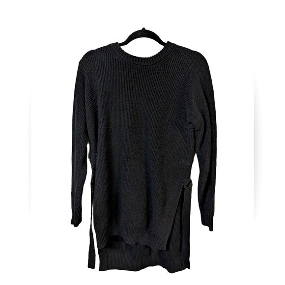 Athleta Sporty Cozy Chic Athleisure Long Sleeve Dress Black Size Medium - Picture 2 of 8